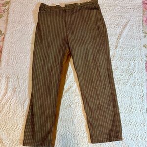 VTG 90’s Wahmaker Saddle Pant Men’s 46 Western  Striped Canvas Old Workwear